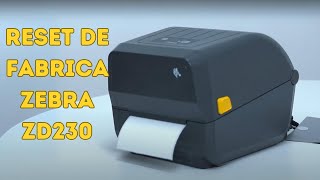 Como fazer o Reset de Fábrica da impressora Zebra ZD220230  RESTAURAÇÃO DE PADRÕES DE FABRICA [upl. by Braunstein]