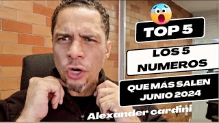 LOS 5 NUMEROS QUE MAS REPITEN JUNIO 2024  Alexander Cardini NUMEROLOGÍA [upl. by Anthe]