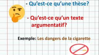 Le texte argumentatif une explication claire et facile de A à Z [upl. by Hausmann]