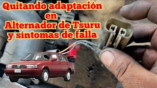 Quitar adaptación y síntomas de falla de alternador TsuruNissan V16b13 [upl. by Alyat]