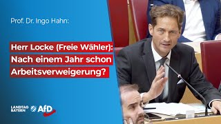 Herr Locke Freie Wähler nach einem Jahr schon Arbeitsverweigerung [upl. by Outhe]