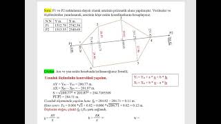 ARA VE YAN NOKTA HESABI İLE İLGİLİ BİR SORU ÇÖZÜMÜ [upl. by Mareld]