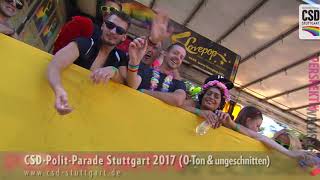 CSD Stuttgart 2017 CSDPolitParade • Ungeschnittene Version [upl. by Germann]