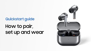 Galaxy Buds3 Series How to get started  Samsung Nederland [upl. by Akerdna]