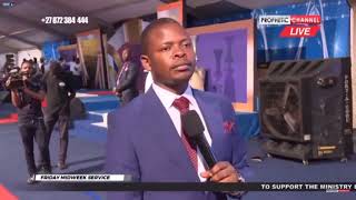 Major 1 Prophet Shepherd Bushiri Singing In tongues and Praying for viewers [upl. by Euqirne]