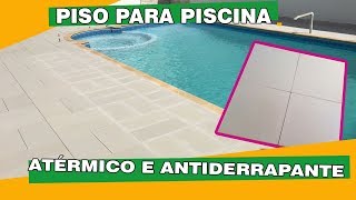 Melhor PISO ANTIDERRAPANTE PARA PISCINA Produto Pó de Pedra além de ANTIDERRAPANTE não esquenta [upl. by Aicylla]