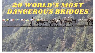 Explore The WORLDS Most DANGEROUS Bridges in 2024 [upl. by Aroc413]