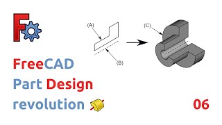 freecad  part design  revolution [upl. by Einohpets]