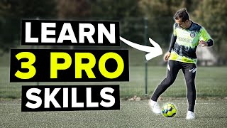 Learn 3 COOL pro football skills to show off [upl. by Hbaruas]