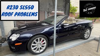 Multiple Roof Problems 2007 R230 MercedesBenz SL550 Roadster Problem and Repair [upl. by Yrkcaz]