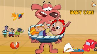 Baby Care  Baby Care Cartoon  Funny cartoons  RataTat  Cartoon For Kids  Chotoonz TV [upl. by Arotahs]