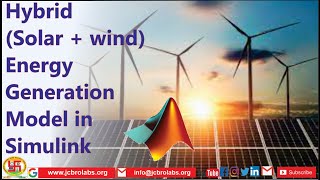 Hybrid Solar  wind Energy Generation Model in Simulink [upl. by Cinom]