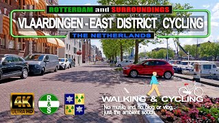 4K VLAARDINGEN  EAST DISTRICT CYCLING The Netherlands Walking and Cycling [upl. by Airednaxela]