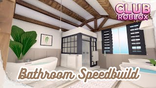 Rustic Bathroom Speedbuild with Decal Codes Club Roblox [upl. by Ocer183]