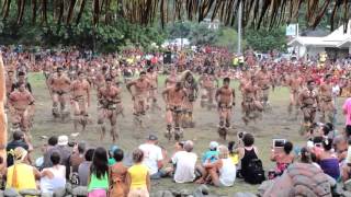 Haka toa vii fenua au festival des marquises 2015 [upl. by Ahseetal]