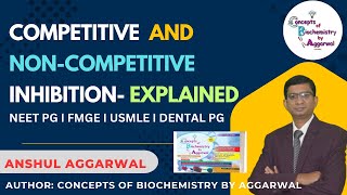 Competitive and NonCompetitive Inhibition Explained Hindi NEETPG FMGE USMLE DENTAL PG [upl. by Aklog843]