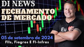 IFIX volta a cair e IBovespa subir DI News Fechamento de Mercado 05 de setembro [upl. by Eelrahs]