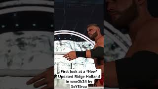 First look at a New Updated Ridge Holland in wwe2k24 [upl. by Nerua]