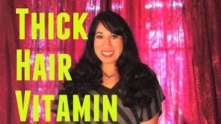 How to GET THICKER HAIR NATURALLY Vitamin for HAIR GROWTH [upl. by Hamal874]