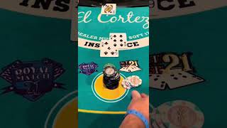 Blackjack Masterclass 💥 Huge Wins in One Epic Session shorts [upl. by Arondell]