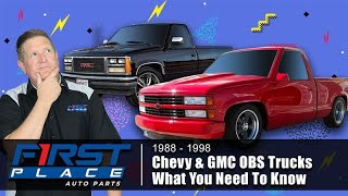 198898 Chevy amp GMC OBS Trucks  What To Know BEFORE Buying an OBS Truck [upl. by Yelsel689]