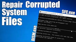 How to Fix Corrupt Windows 10 System Files  SCF and DISM Scan [upl. by Bette-Ann]