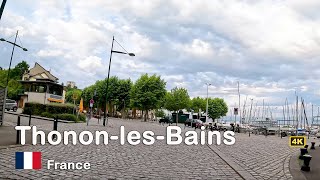 ROAD TRIP France  Driving Through the Stunning Thononlesbains in 4K [upl. by Mraz744]