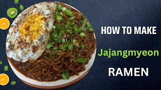 jajangmyeon  korean noodles  noodles  jajangmyeon recipe  jajangmyeon review jajangmyeon ramen [upl. by Gerrie]