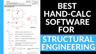 The Best Free Software For Civil Structural Engineering Hand Calculations Mathcad Tutorial [upl. by Timmi]