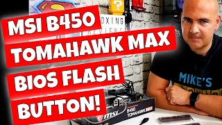 How To Use USB BIOS Flash Back MSI B450 Tomahawk MAX Motherboard [upl. by Claribel]