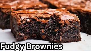 Best Fudgy Brownie Recipe  Simple Way Of Making The Perfect Fudgy Brownies  Brownie Recipe [upl. by Nosnarb]