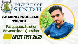 Sharing Problems Lecture 1University of Sindh Entry Test 2k25Mathematics and IQ questions [upl. by Us986]