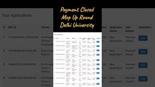 Mop up Round Payment Closed 🤯 Delhi University Admission UG 2024 Payment closed in Mop Up Round [upl. by Russell506]