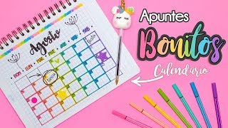 APUNTES BONITOS Calendario de Actividades REGRESOACLASES [upl. by Louise]