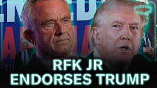 RFK Jr Quits Endorses Trump and Condemns DNC As AntiDemocratic [upl. by Reinwald689]