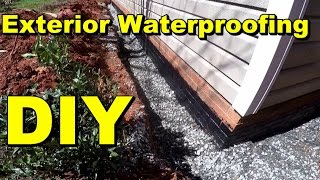 Exterior Waterproofing Complete How To for Do It Yourself Homeowners by Apple Drains [upl. by Piper]