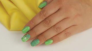 Spring Nail Art Design with Sugar Dust and Royal Gel  StepByStep Video Tutorial [upl. by Leonie]