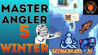 Stardew Valley Fishing Guide All Winter Fish Master Angler Part 5 [upl. by Allerbag]