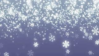 Falling Snowflakes Background Loop for WinterHolidays [upl. by Shepherd]