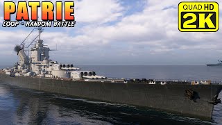 Super battleship Patrie  Critique final on the Loop map [upl. by Ennaimaj959]