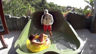 Green Cobra Water Slide at Siam Park [upl. by Aldos171]