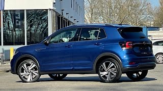 Volkswagen NEW TCross RLine 2022 in 4K Reef Blue Metal 18 inch Nevada walk around amp Detail Inside [upl. by Bertle]