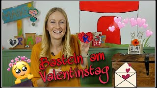 Basteln am Valentinstag I Maiherzen basteln I Basteln mit Kindern [upl. by Dub]