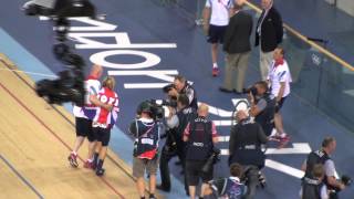 Laura Trott  Omnium Gold Medal  London Olympic Velodrome  7 August 2012 [upl. by Schwing527]