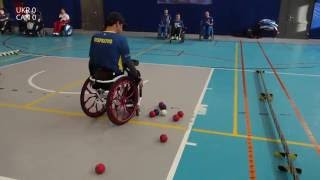 2016 Polska Boccia  BC4 Pairs  Group stage  Ukraine v Canada [upl. by Kamila]