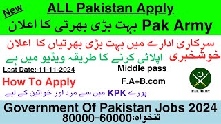 Pak Army Jobs in PakistanJobs in Pakistan 2024 jobs 2024 November jobs [upl. by Adnilem]