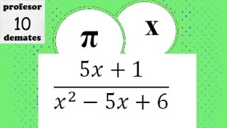 Descomposición de fracciones algebraicas en suma de fracciones simples [upl. by Enicnarf560]