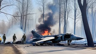 Russian anti aircraft missile downs 40 British AV 8B Harrier II fighter jets in Ukrainian skies [upl. by Fair835]