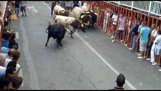 cogida encierro vilareal  villarreal  bullfight [upl. by Tnayrb896]