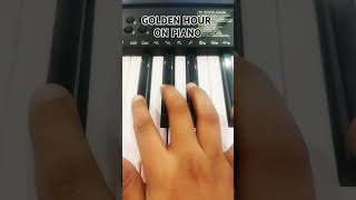 GOLDEN HOUR — JVKE ON PIANO  jvke shorts [upl. by Freddy]